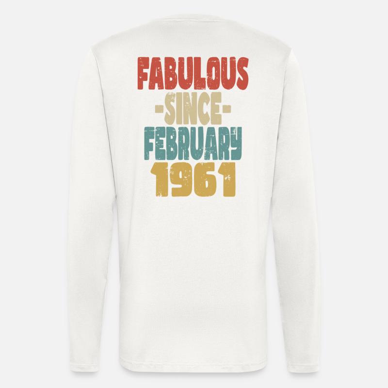 Fabelhafter Februar 1961 - Langarmshirt - made by SPREAD  - OFF WHITE