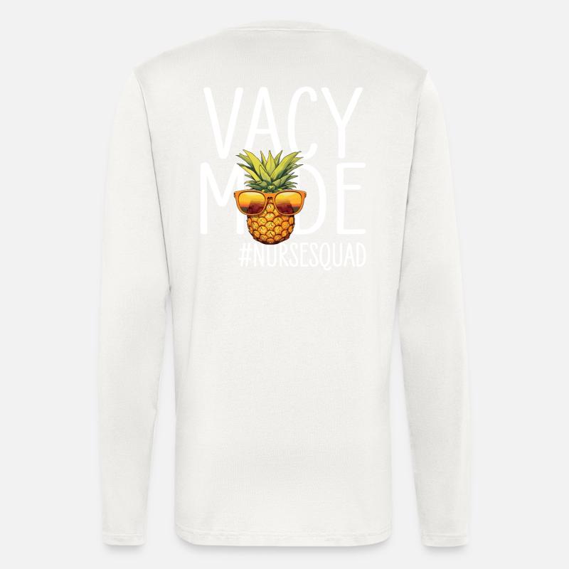 Krankenschwester Urlaub Vacy Mode Nursesquad - Langarmshirt - made by SPREAD  - OFF WHITE