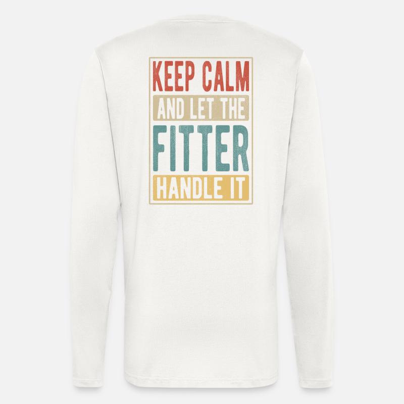 Fitter Retro Geschenk - Langarmshirt - made by SPREAD  - OFF WHITE