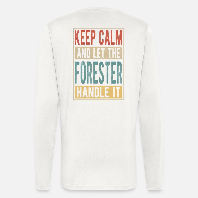 Förster Retro Geschenk - Langarmshirt - made by SPREAD  - OFF WHITE
