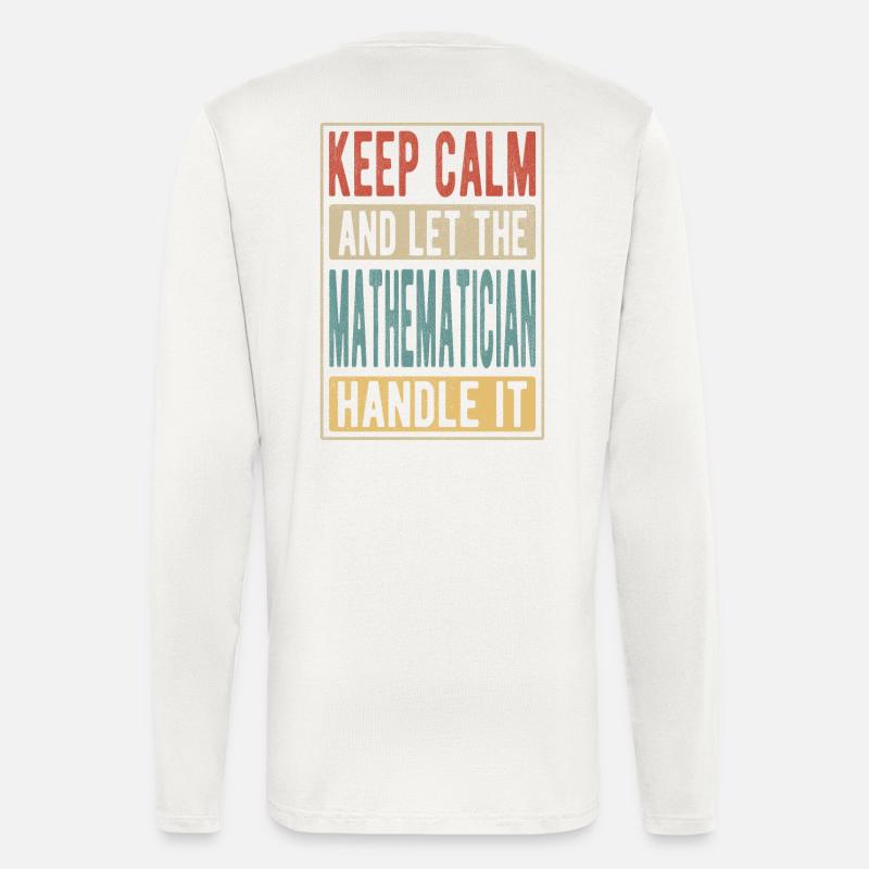Mathematician Retro Gift - Longsleeve - made by SPREAD  - OFF WHITE