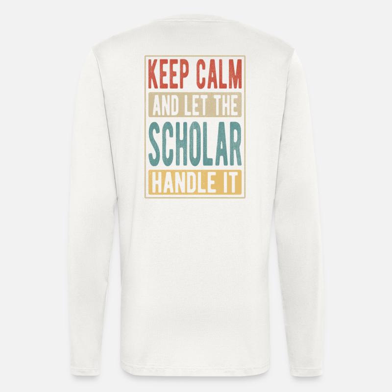 Gelehrten-Retro-Geschenk - Langarmshirt - made by SPREAD  - OFF WHITE