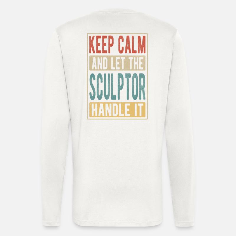 Sculptor Retro Gift - Longsleeve - made by SPREAD  - OFF WHITE