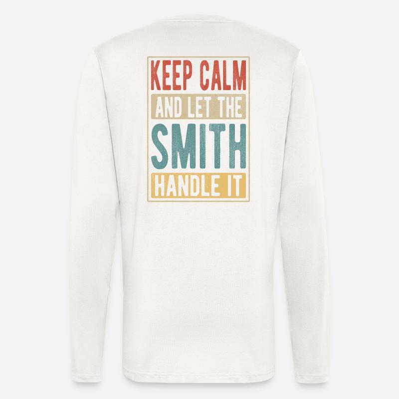 Smith Retro Geschenk - Langarmshirt - made by SPREAD  - OFF WHITE