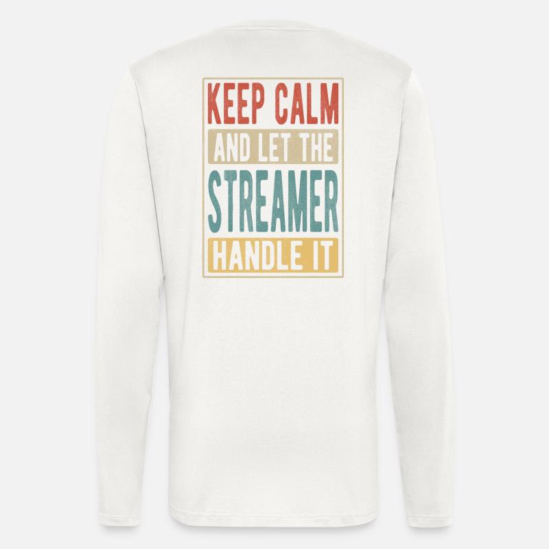 Streamer Retro Gift - Longsleeve - made by SPREAD  - OFF WHITE