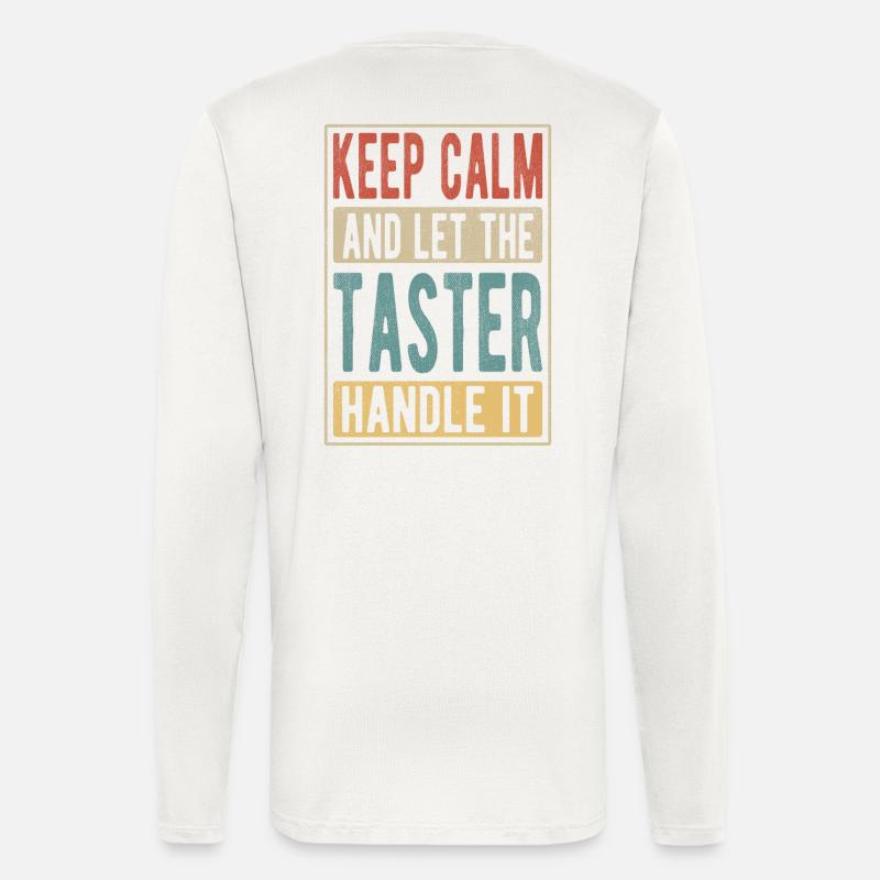 Probier-Retro-Geschenk - Langarmshirt - made by SPREAD  - OFF WHITE