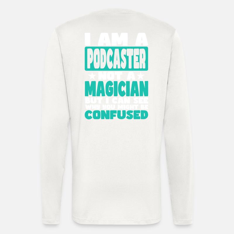 Podcaster - Langarmshirt - made by SPREAD  - OFF WHITE