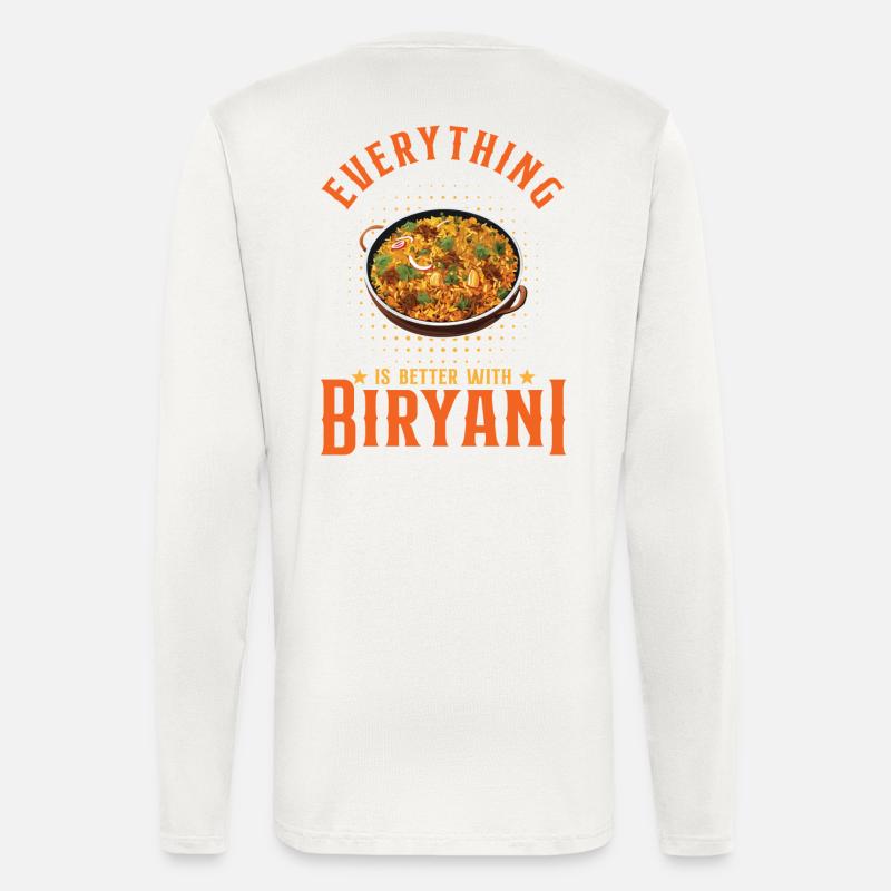Everything Is Better With Biryani - Longsleeve - made by SPREAD  - OFF WHITE