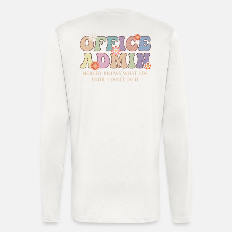 Office Admin Appreciation Motif - Longsleeve - made by SPREAD  - OFF WHITE