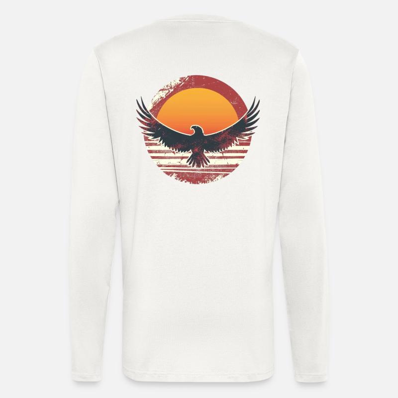 Sublime eagle in sunset - Longsleeve - made by SPREAD  - OFF WHITE