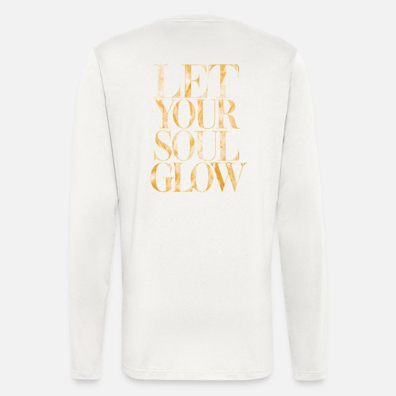 Lass Deine Seele Strahlen - Langarmshirt - made by SPREAD  - OFF WHITE