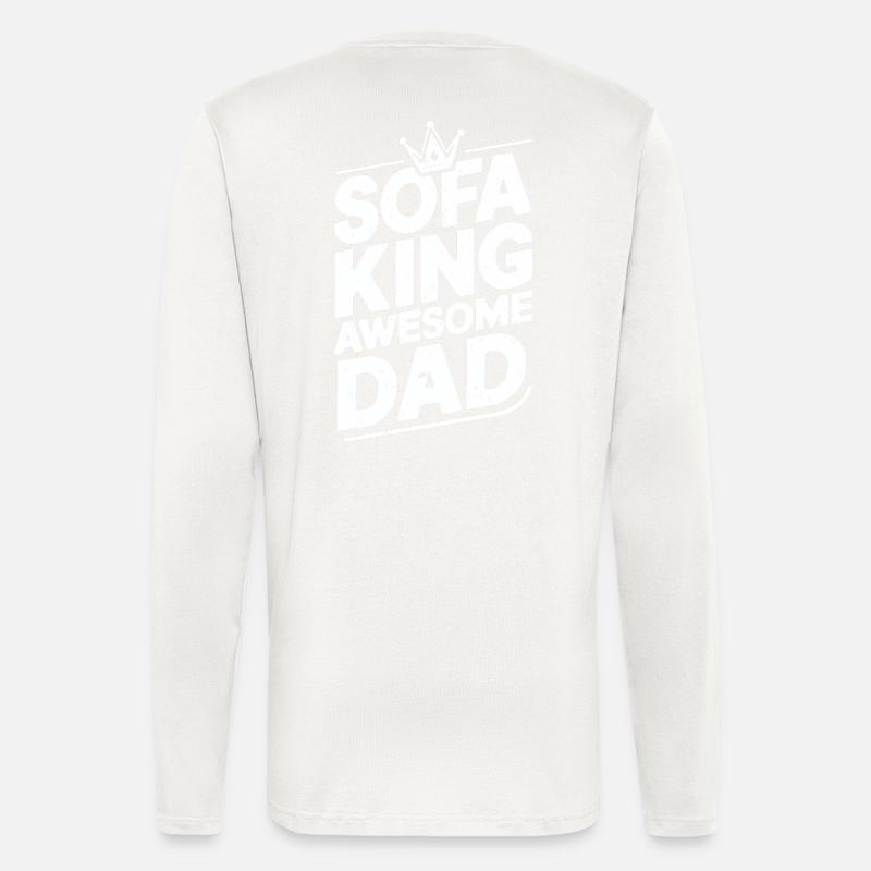 Sofa King Awesome Dad - Longsleeve - made by SPREAD - OFF WHITE