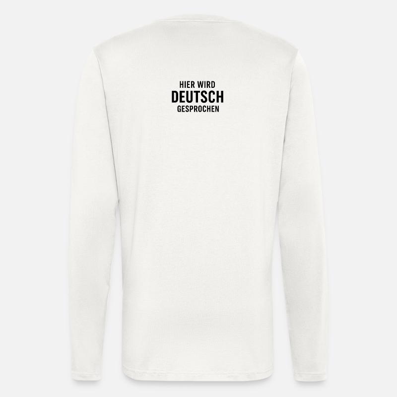 Hier Wird Deutsch Gesprochen - Langarmshirt - made by SPREAD  - OFF WHITE