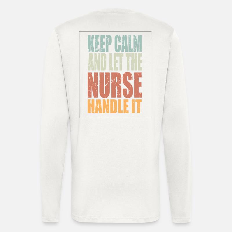Keep Calm Krankenschwester Spruch Krankenschwester - Langarmshirt - made by SPREAD  - OFF WHITE