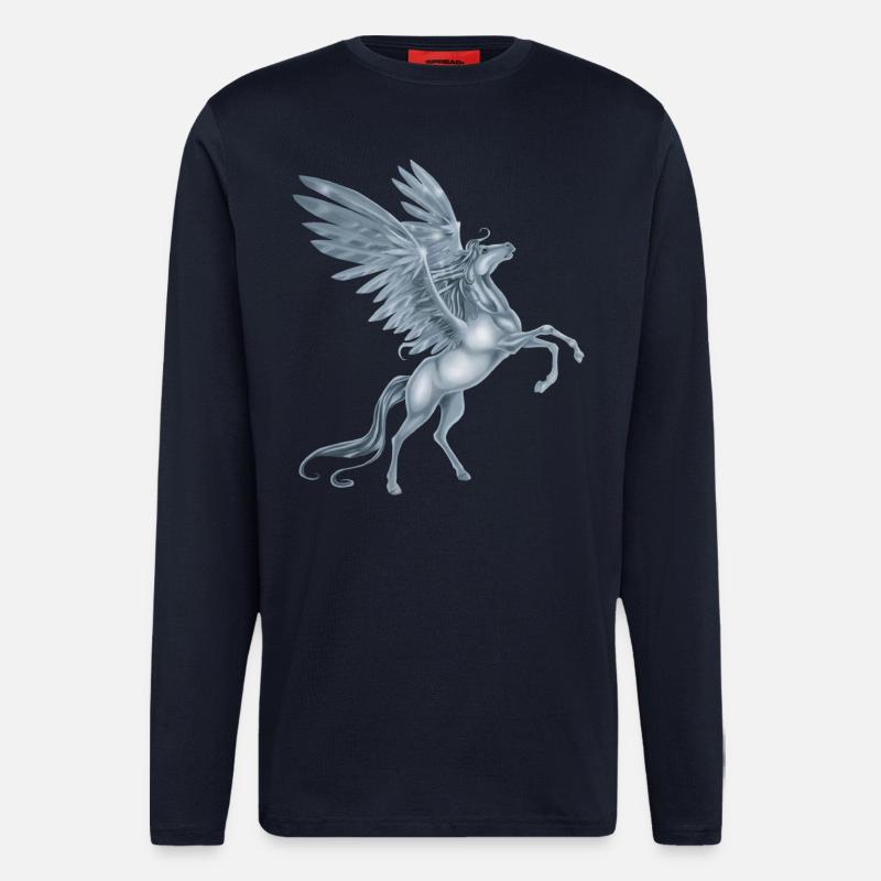 Pegasus Aufzucht - Langarmshirt - made by SPREAD  - DARK NAVY