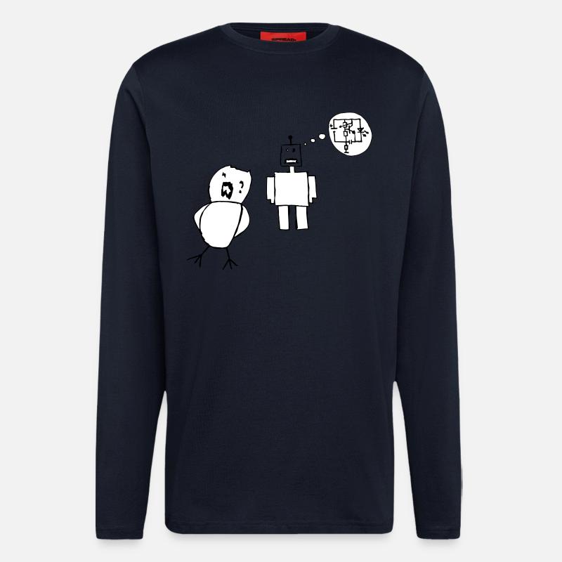 Robo Love - Langarmshirt - made by SPREAD  - DARK NAVY