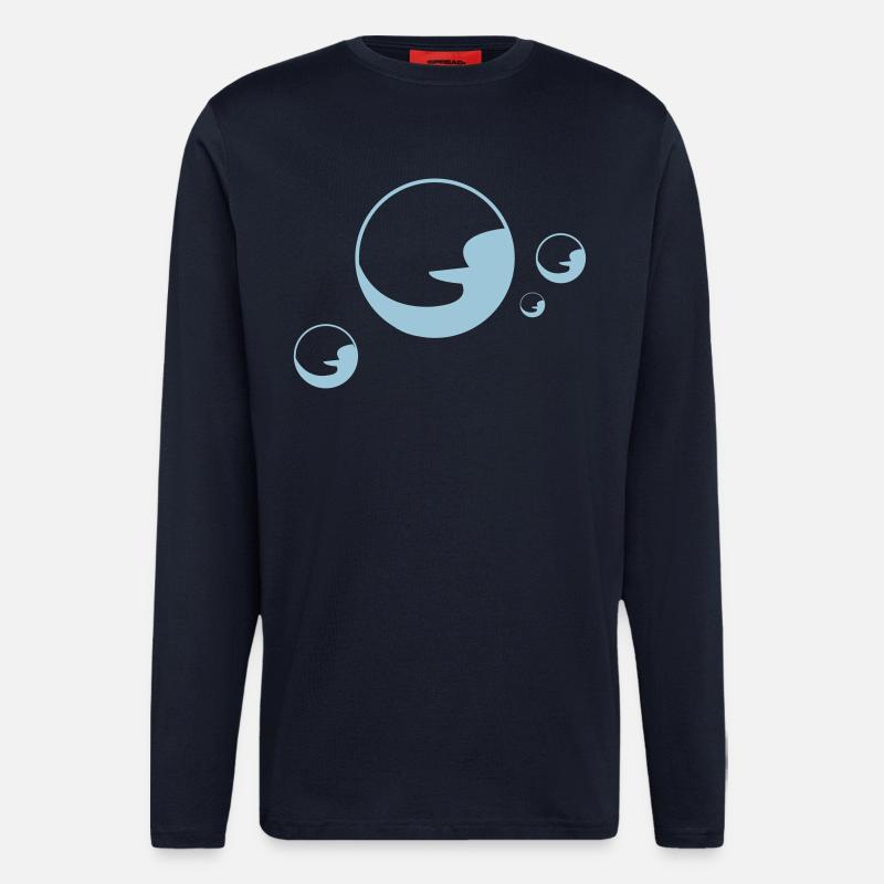 Soapbubble Seifenblasen schaum - Langarmshirt - made by SPREAD  - DARK NAVY