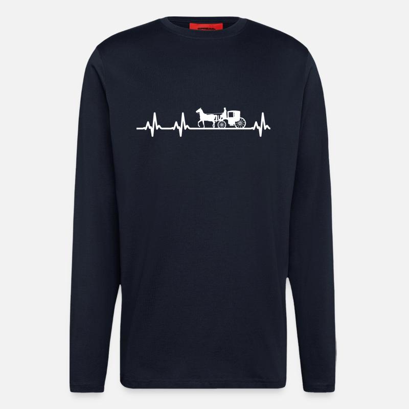 Coachman carriage horse - Longsleeve - made by SPREAD  - DARK NAVY