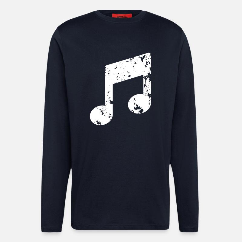Musik Note - Langarmshirt - made by SPREAD  - DARK NAVY