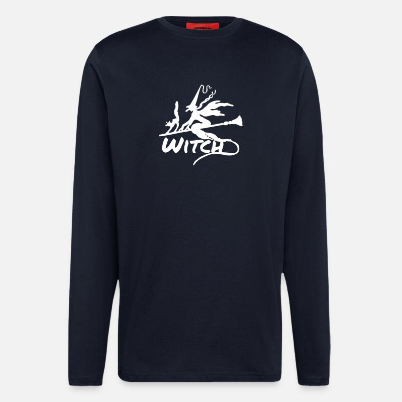 Flying Witch - Longsleeve - made by SPREAD  - DARK NAVY