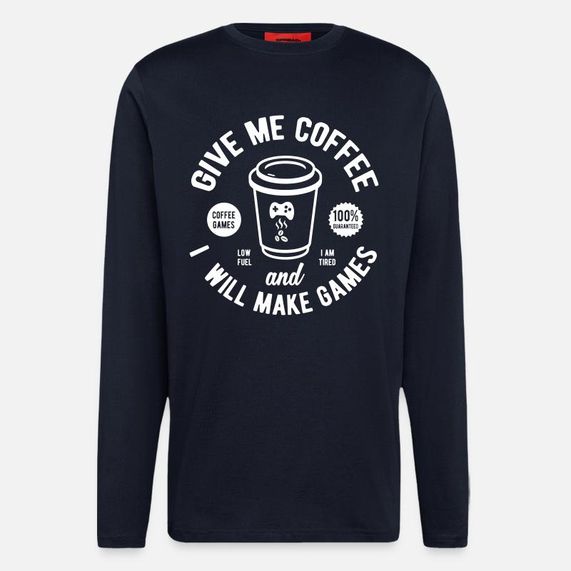 Spiele Entwickler - Langarmshirt - made by SPREAD  - DARK NAVY