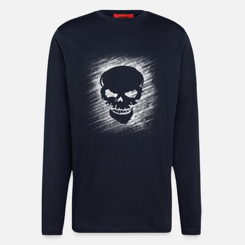 Totenkopf - Langarmshirt - made by SPREAD  - DARK NAVY