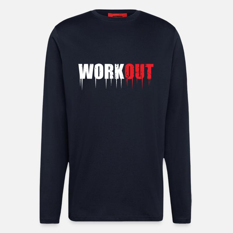 workout - Longsleeve - made by SPREAD  - DARK NAVY