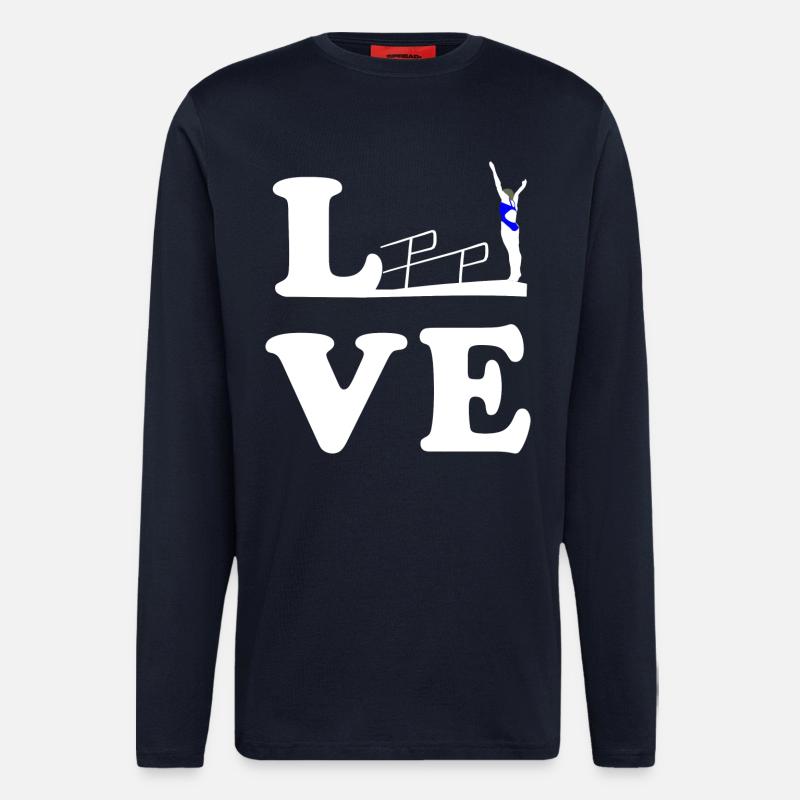 Diving Diving Diving LOVE - Longsleeve - made by SPREAD  - DARK NAVY