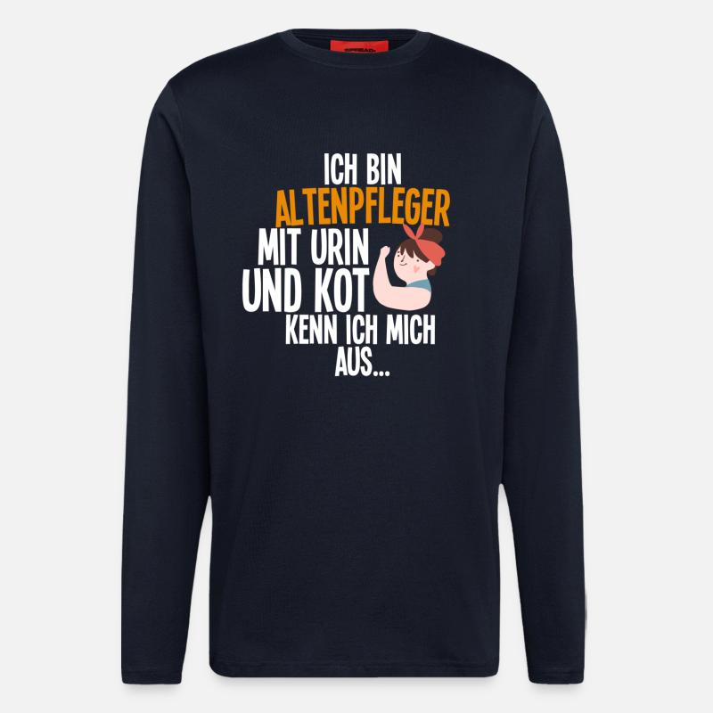 Altenpfleger - Langarmshirt - made by SPREAD - DARK NAVY