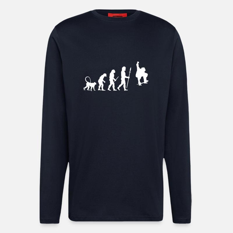 Skater Evolution - Longsleeve - made by SPREAD  - DARK NAVY