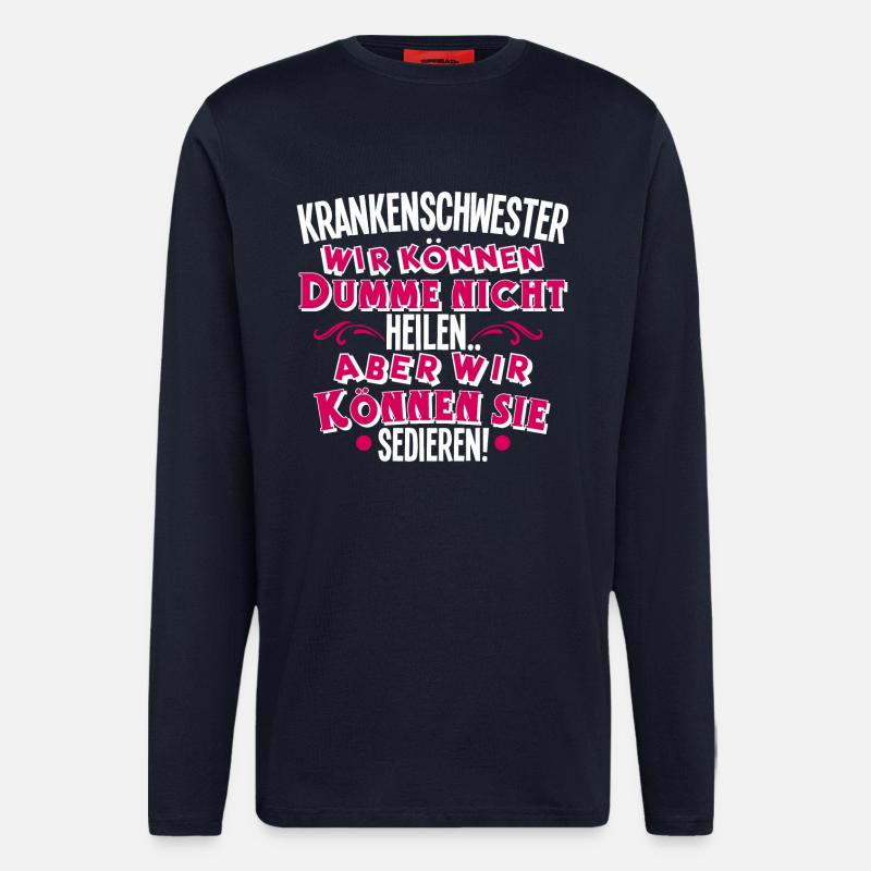 Krankenschwester - Langarmshirt - made by SPREAD  - DARK NAVY