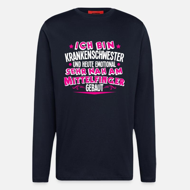 Krankenschwester - Langarmshirt - made by SPREAD - DARK NAVY