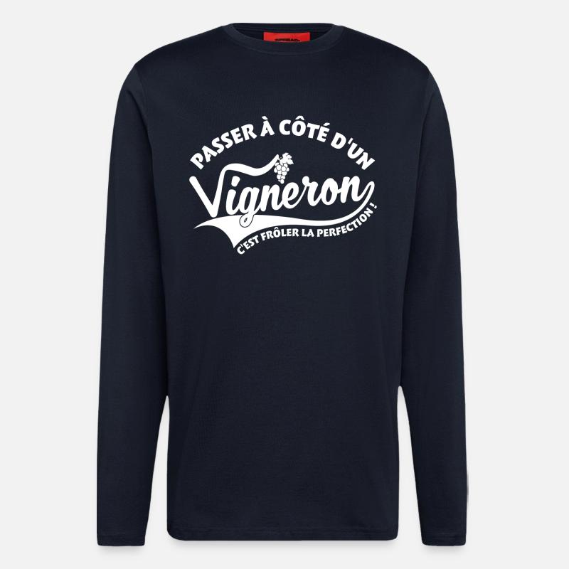Winemaker Perfection - Longsleeve - made by SPREAD  - DARK NAVY
