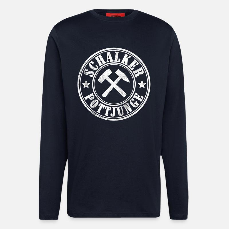 Schalker Pottjunge - Langarmshirt - made by SPREAD  - DARK NAVY