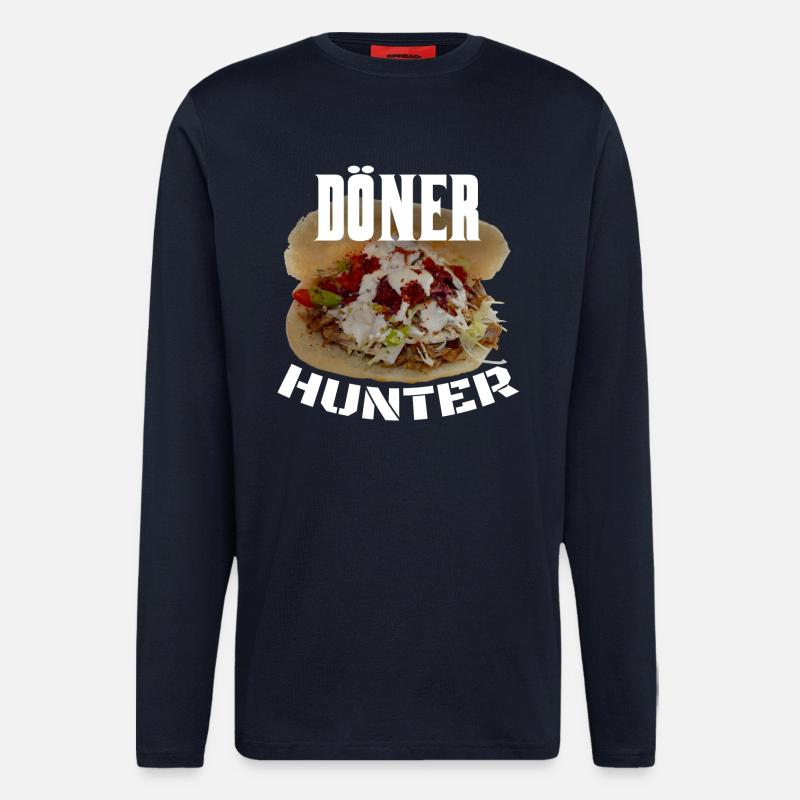 Chasseur de kebab - Manches longues bio décontracté fabriqué en UE - DARK NAVY