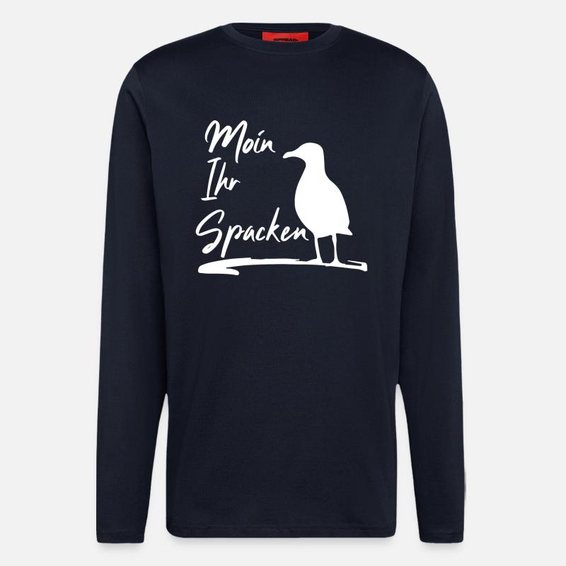 Moin Ihr Spacken - Langarmshirt - made by SPREAD  - DARK NAVY