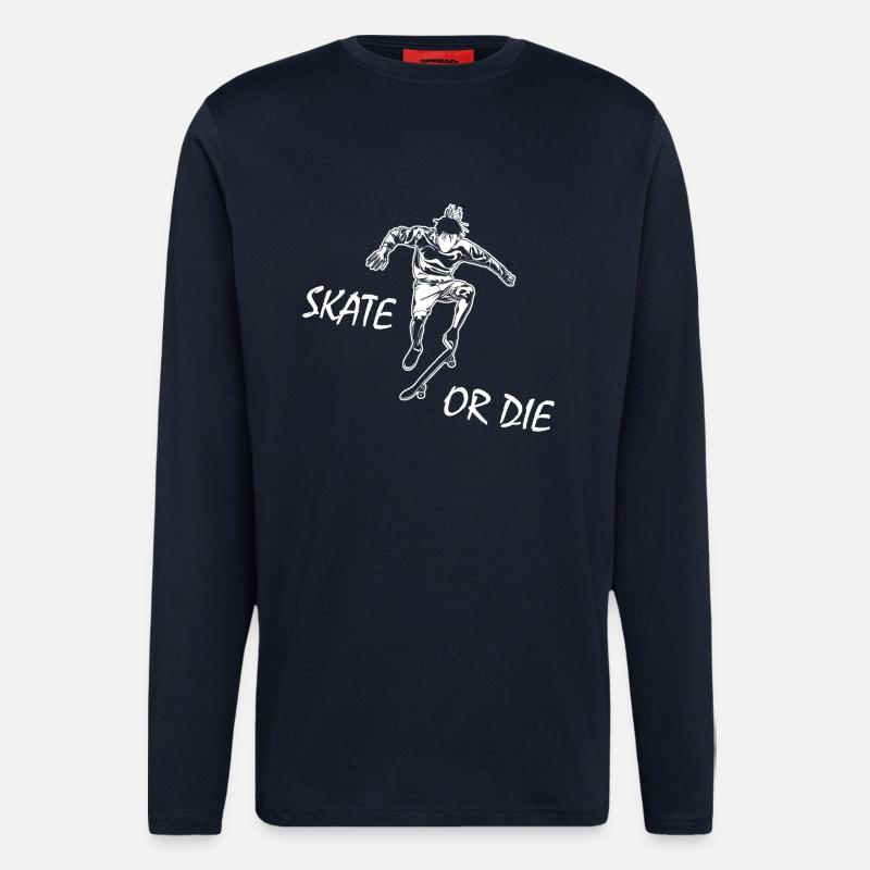 Skate Or Die - Longsleeve - made by SPREAD - DARK NAVY