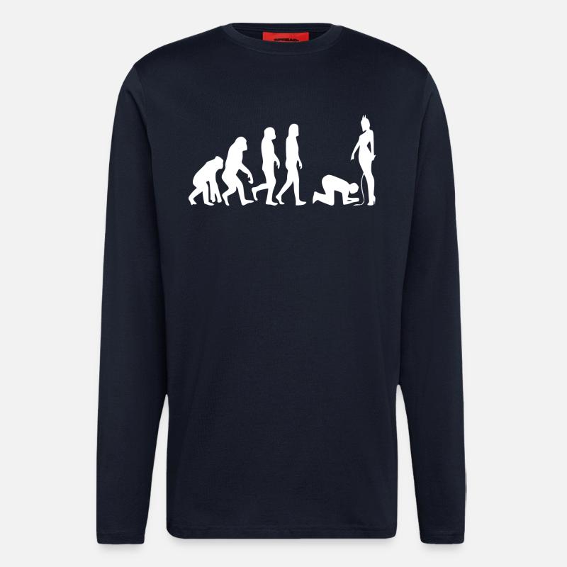 Evolution Mann - Langarmshirt - made by SPREAD  - DARK NAVY