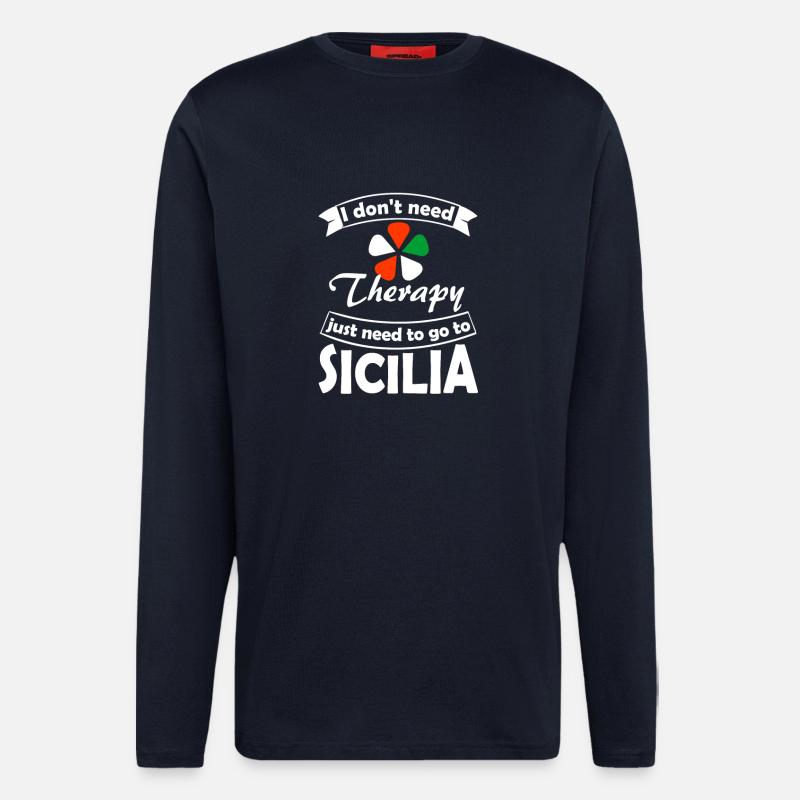 Sizilien - Langarmshirt - made by SPREAD  - DARK NAVY