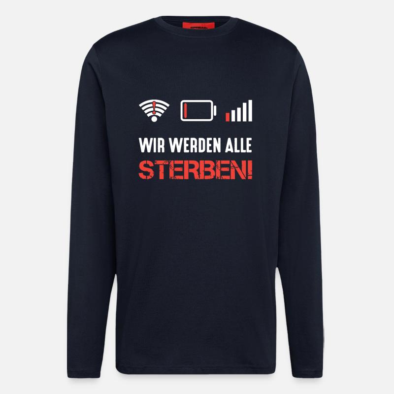 Kein Internet - Langarmshirt - made by SPREAD  - DARK NAVY