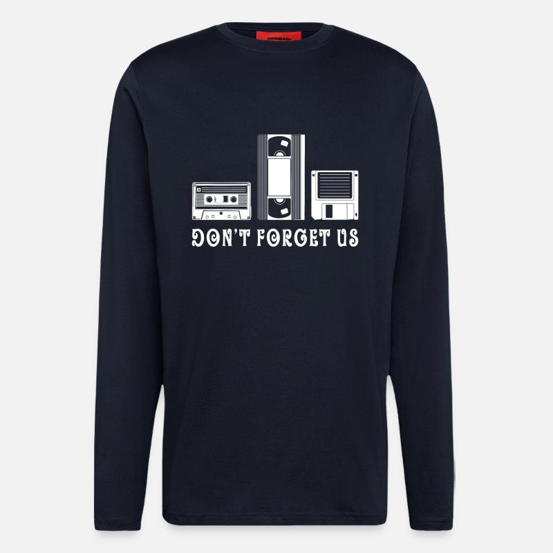 Oldschool Technik - Langarmshirt - made by SPREAD  - DARK NAVY