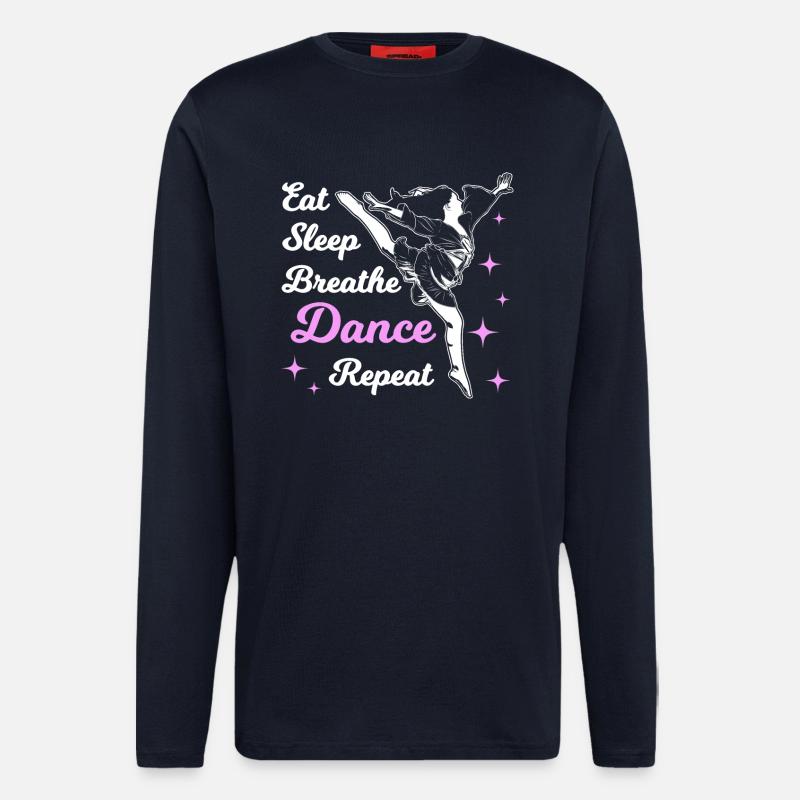 Eat Sleep Dance - Langarmshirt - made by SPREAD  - DARK NAVY