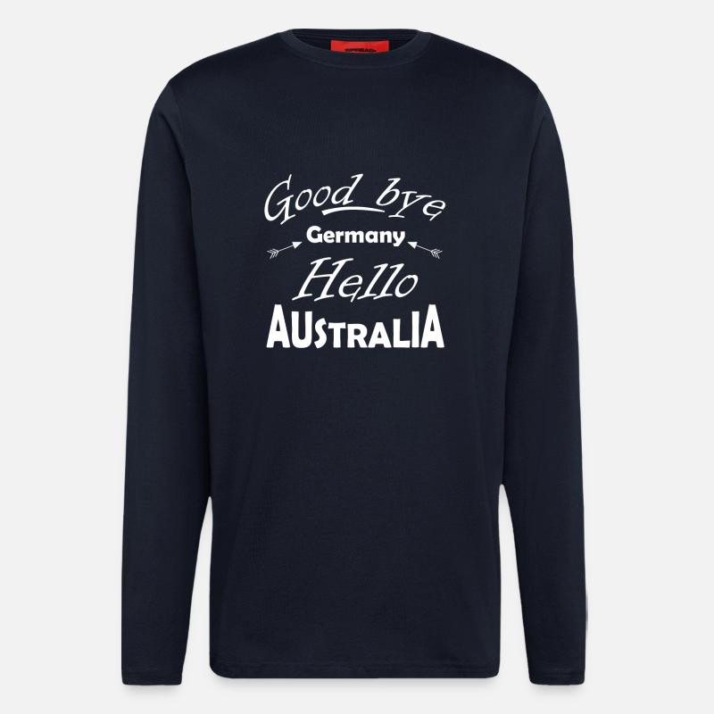 Hallo Australien - Langarmshirt - made by SPREAD  - DARK NAVY