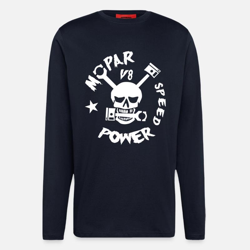 Mopar V8 Power - Langarmshirt - made by SPREAD - DARK NAVY