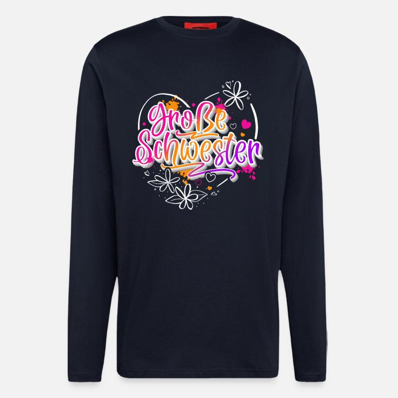 Große Schwester - Langarmshirt - made by SPREAD  - DARK NAVY