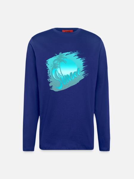 sunset blue - Longsleeve - made by SPREAD  - DARK NAVY