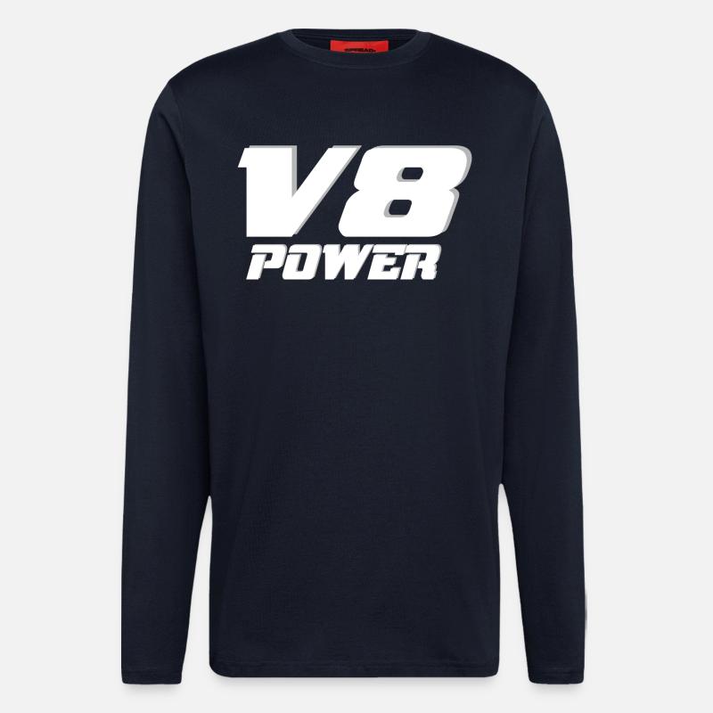 V8 - Langarmshirt - made by SPREAD  - DARK NAVY