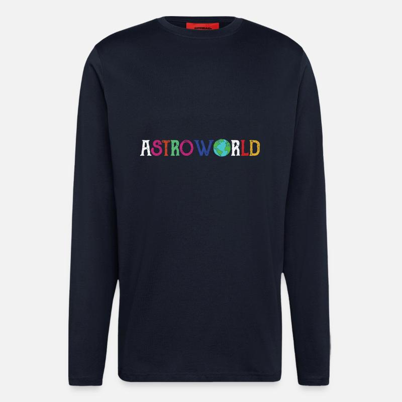 Astroworld Save The Earth Environment - Longsleeve - made by SPREAD  - DARK NAVY