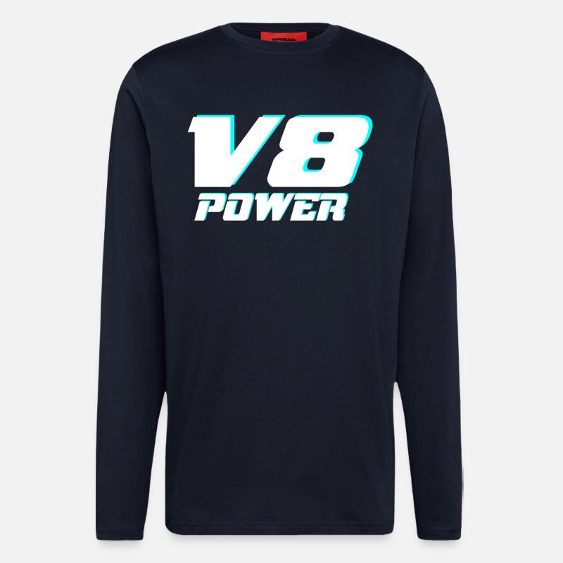 V8 - Langarmshirt - made by SPREAD  - DARK NAVY