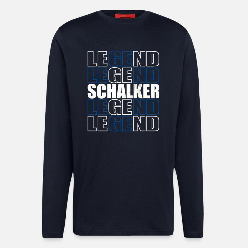 Schalker Legend | Gelsenkirchen Schalke Geschenk - Langarmshirt - made by SPREAD - DARK NAVY